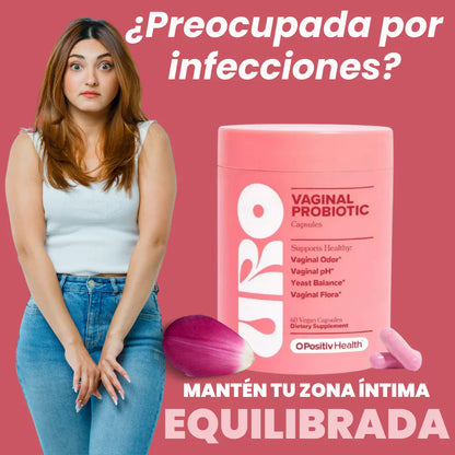 Uro- probiótico vaginal para mujer.