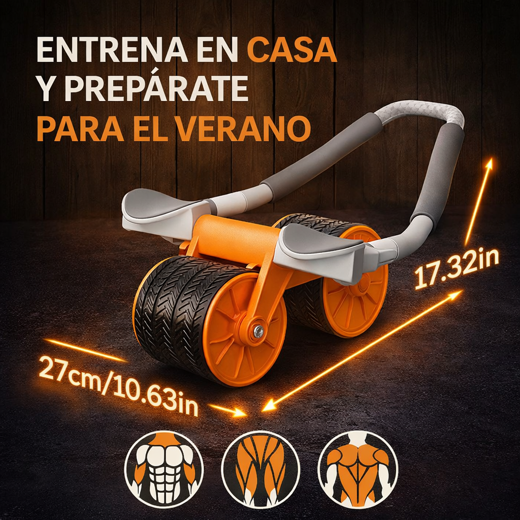 Rodillo de entrenamiento muscular PowerRoller® + Regalo kit de bandas elásticas.