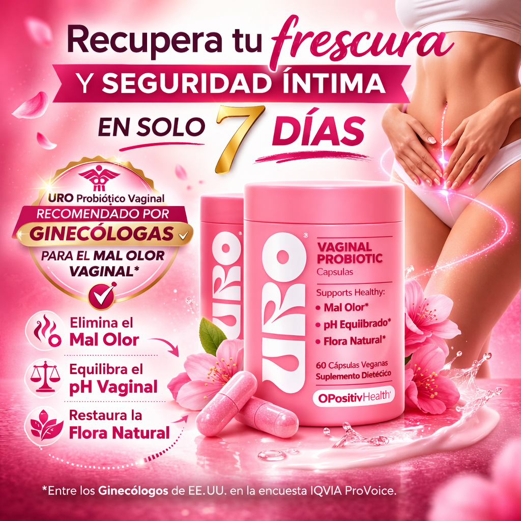 Uro- probiótico vaginal para mujer.